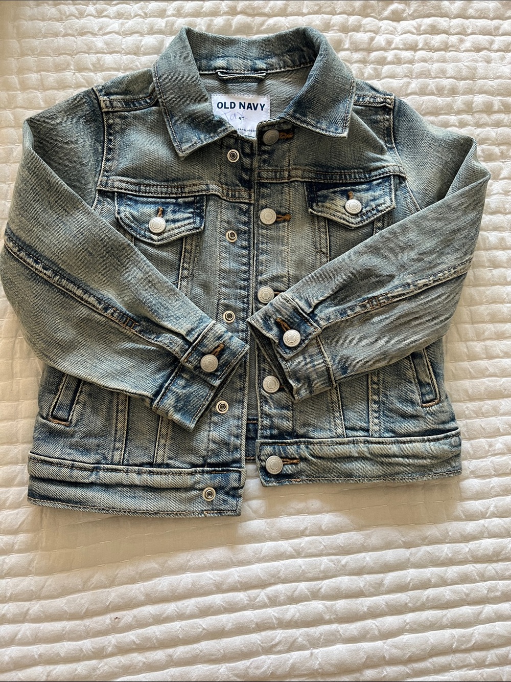 Old Navy Girls Light Blue Denim Trucker Jacket